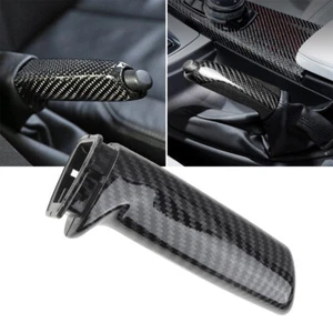 Cubierta de manija de freno de mano negra de fibra de carbono para BMW E46 E90 E92 F30 F32 F80 - Imagen 1 de 13