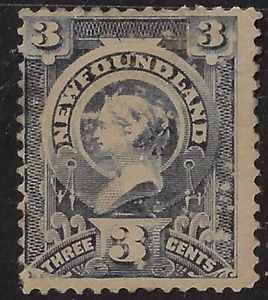 Newfoundland 1890 3c brown grey Mint partial gum, Sc58a/SG60b, CV$70 (a2999 - Picture 1 of 3