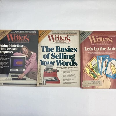 Writer's Digest 1982 3 Magazines Writing Made Easy w/ Personal Computers & More! - Image 1 of 4