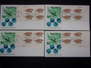 KAPPYSstamp US FDC 1967 COLORCRAFT AIR LIFT 4 CORNER PLATE #s GEORGE16 - Picture 1 of 1