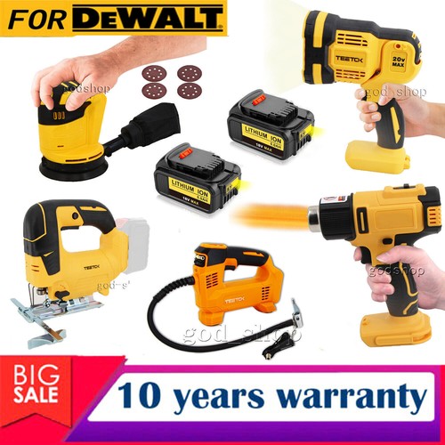 TEETOK For DeWalt 20v Cordless Sander/Inflator/Spotlight/JigSaw/Heat