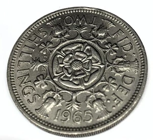 # C377     GREAT BRITAIN     COIN,    FLORIN    1965 - Picture 1 of 2