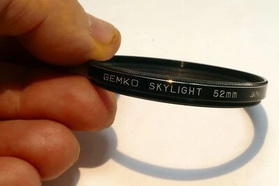 Gemco  52mm Filter 1A Skylight lens threaded made in Japan - Image 1 of 4