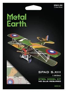 Fascinations Metal Earth SPAD S.XIII Französisches Jagdflugzeug 3D Modellbausatz 1:58 - Bild 1 von 7