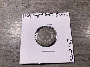 1829 Capped Bust Silver Dime 196 Year Old U.S. Silver Coin-022224-67 - Picture 1 of 4