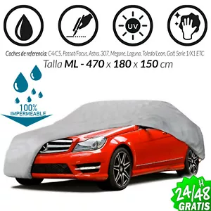 Funda para COCHE cubre protector TALLA M L ML LONA CUBIERTA impermeable cuidado - Foto 1 di 15