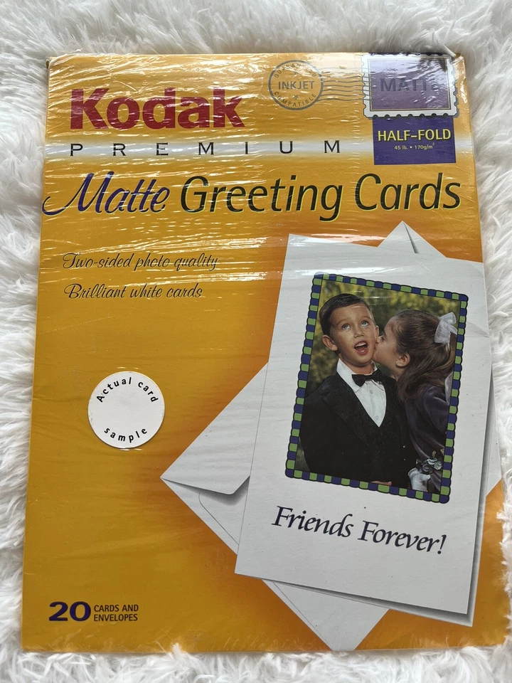 Kodak Premium Matte Half-Fold Greeting Cards 20 Cards and Envelope, Inkjet - Image 1 of 2