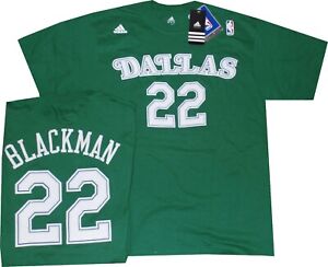 Dallas Mavericks Rolando Blackman Throwback Adidas T Shirt MEDIUM New tags