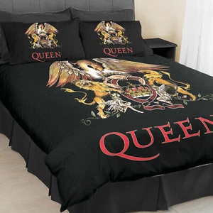 Queen Music ROCK Band KING Bed Quilt Cover Set. British Rock Band Logo - Picture 1 of 4