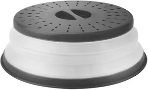 Tovolo Food Safe Microwave Dome Plate Lid Dish Cover Protector Collapsible Black - Picture 1 of 7