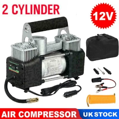 Heavy Duty 12V Electric Car Tyre Inflator 150PSI Portable Air Compressor Pump UK - Image 1 of 4