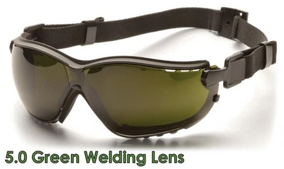Gafas de seguridad Pyramex V2G con lente de soldadura verde 5,0 Foto 1 de 4