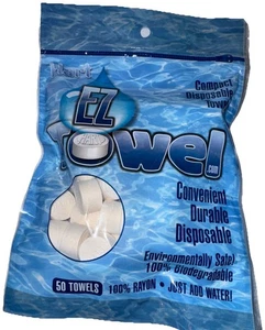 Hart EZ Asciugamano Campeggio Monouso 100% Biodegradabile Durevole e Comodo 50ct - Foto 1 di 4