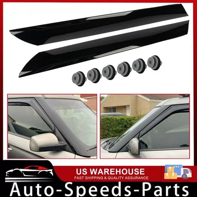 Par de molduras exteriores de pilar de parabrisas para Kia Soul 2010-2013 2 piezas diestro+derecho Foto 1 de 4