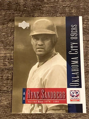 2001 Upper Deck Centenial Minors #57 Ryne Sandberg Oklahoma City 89ers - Image 1 of 3