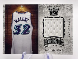 2018 Sage Sportkings Karl Malone Legends Game Worn Jersey #LSM-10 HOF Jazz - Picture 1 of 2