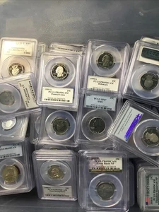 20 Assorted Quarters, PCGS Pr69dcam  - Picture 1 of 2