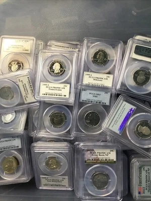 20 Assorted Quarters, PCGS Pr69dcam  - Image 1 of 2