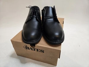 Bates Leather Uniform Dress Oxford Black Shoes Men's Size 13 D New NIB # E00968 - Picture 1 of 13