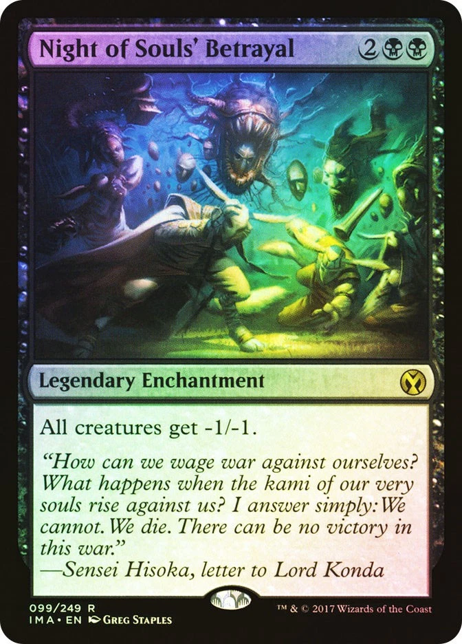 MTG FOIL Night of Souls' Betrayal  - Iconic Masters #99 - Image 1 of 1