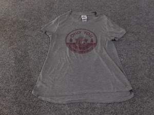 Smokey Bear Shirt Womens Medium Gray Only You Prevent Wildfires Graphic Soft Tee - Picture 1 of 13