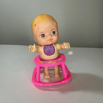 New Ray Wind Up Baby In Walker Doll Toy - Vintage 1970s - Working Condition - Image 1 of 4
