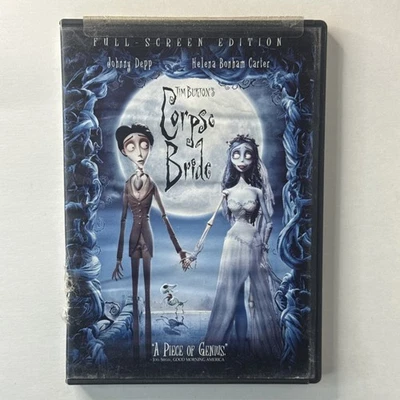 Tim Burton’s Corpse Bride (DVD, 2005) Full Screen Edition Johnny Depp - Imagem 1 de 3