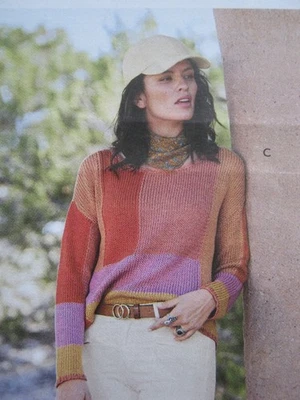 Pullover PERUVIAN CONNECTION "Colorblock" Größe M - Bild 1 von 4