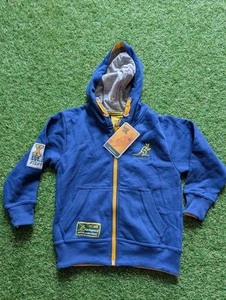 Wallabies Australien Rugby Jugend Kinder Kapuzenpullover mit Reißverschluss neu mit Etikett Alter 5 bis 6 - Bild 1 von 7