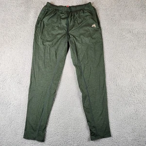 Pantalones de correr Tracksmith para hombre grandes verdes bolsillos con cremallera cremalleras al tobillo nailon - Imagen 1 de 8