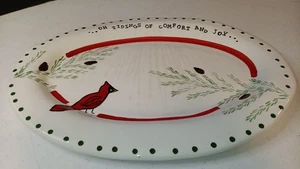 Plato de Navidad Glory Haus de Laura Kirkland Designs 13x10 CARDINAL - Imagen 1 de 6
