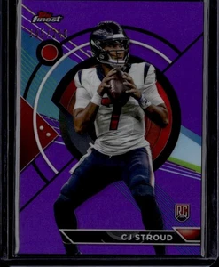 2023 Topps Composite #189a CJ Stroud Finest Purple Refractor #/250 - Picture 1 of 2