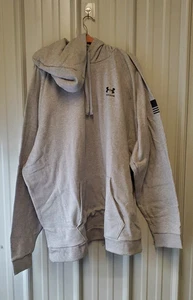 Under Armour Herren Freedom Flag Hoodie grau 5XL neu mit Etikett & KOSTENLOSER Versand - Bild 1 von 9