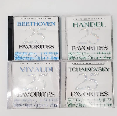 NEW 4 CD lot 25 Favorites Tchaikovsky, Vivaldi, Handel, Beethoven - Image 1 of 4