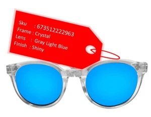 Gafas de sol Spy Optic Hi-Fi marco de cristal gris azul claro lentes espectros NUEVAS - Imagen 1 de 6