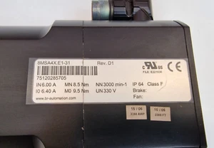 8MSA4X.E1-31 B&R AUTOMATION SERVO MOTOR Refurbished - Imagen 1 de 2