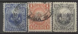 Nº: 124503 - PERÚ - LOTE DE 3 SELLOS ANTIGUOS - USADOS!! - Imagen 1 de 1