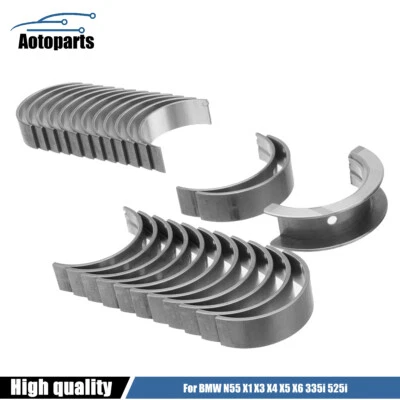 Para BMW X1 X3 X4 X5 X6 3.0L conjunto de rolamento de haste principal do virabrequim do motor tamanho padrão - Imagem 1 de 4