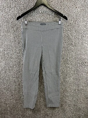 Van Heusen Houndstooth Skinny Pants Women's Size 4 Short Black|White Stretch - Image 1 of 4
