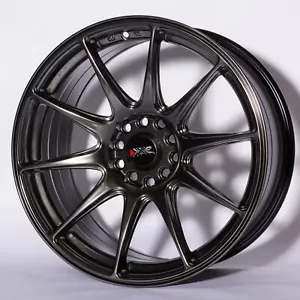 XXR 527 18" x 8J ET42 5x100 5x114.3 Chromium Black - SET OF 4 *LAST SET!* - Picture 1 of 1