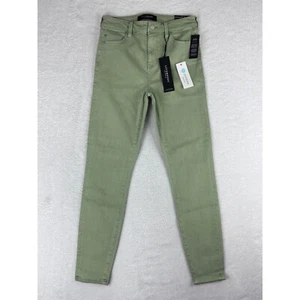 Pantalones de mezclilla ajustados al tobillo Liverpool Spanish Moss verdes talla 4/27 nuevos con etiquetas - Imagen 1 de 16