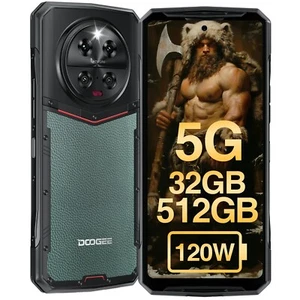 DOOGEE DK10 Dual 5G Outdoor Smartphone 32GB + 512GB / TF 2 TB Android 13 120Hz Telefon komórkowy - Zdjęcie 1 z 8