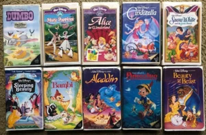 10 Disney BLACK DIAMOND The Classic VHS VCR Tapes Movies masterpiece - Picture 1 of 2