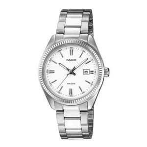 Casio Watch LTP1302D-7A1 lds Stainless Steel White Face Analog 50m WR RRP $119 - Picture 1 of 3