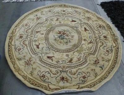 Alfombra Mancha Trasera Redonda DORADA/BEIGE 6' X 6', Precio Reducido 1172625269 BRG168A-6R Foto 1 de 4