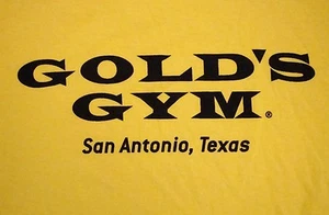Gold's Gym San Antonio Texas TX Souvenir Workout Gym Bodybuilding T Shirt S - Picture 1 of 2
