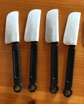Мини лопатки набор из 4 скребков термопласт белый черный - Изображение 1 из 3