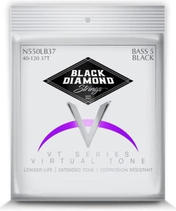 Black Diamond Strings N550MB37 5 String Black Coated Rd Lt/Long .045NRB - Picture 1 of 1
