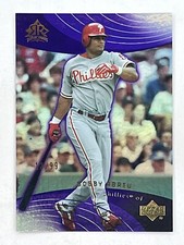 Bobby Abreu 2005 Upper Deck Reflections Purple /99 #38 MLB Phillies Trading Card