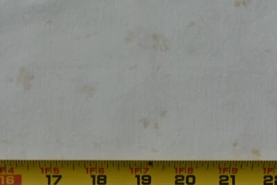 Tela ligera 12" de largo, sutil bronceado floral sobre crema, P4064 Foto 1 de 4